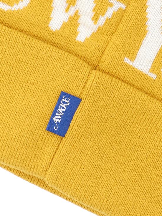  어웨이크 NY 비니 AWK FW23 HT007 SAFFRON - AWAKE NY