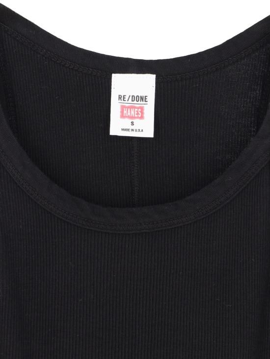 리던 민소매 티셔츠 R24 2WTK1 BLACK - RE/DONE