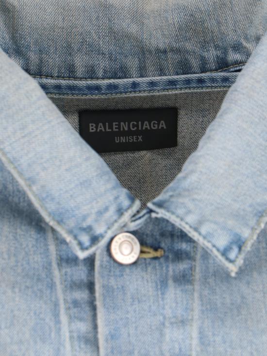  발렌시아가 데님 자켓 786638 TQW55 6379 - BALENCIAGA