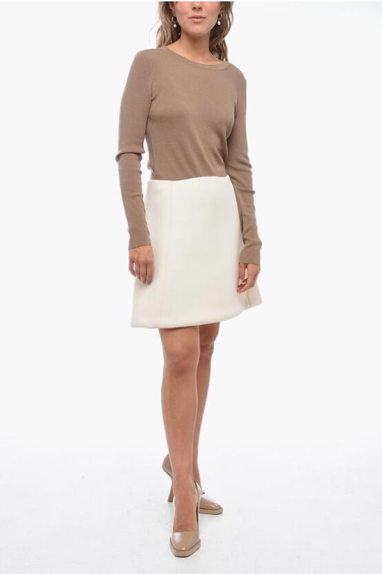  닐바렛 숏 스커트 PNGO197 C2265 03 White - NEIL BARRETT