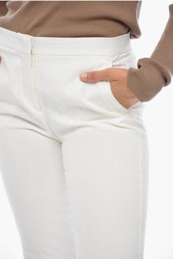  에트로 크롭 팬츠 1919015140991 White - ETRO