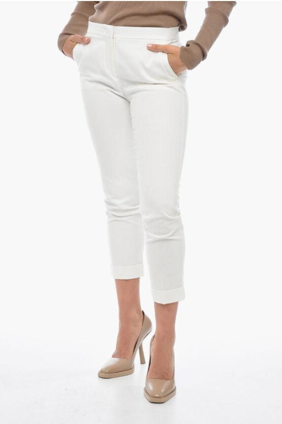  에트로 크롭 팬츠 1919015140991 White