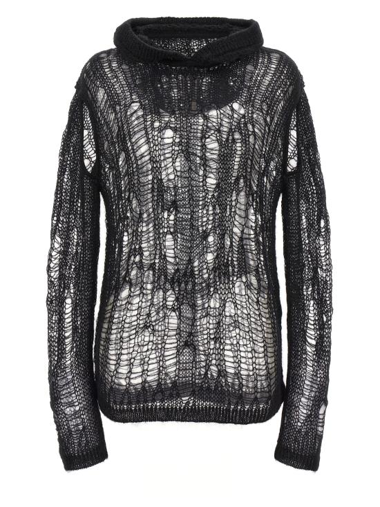 24FW 릭 오웬스 스웨터 RP02D3600KNETMH09 Black