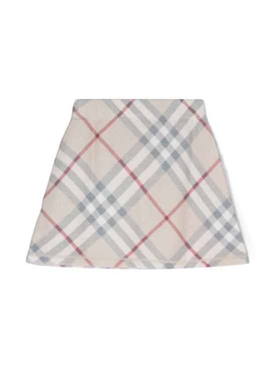 24FW [키즈] 버버리 스커트 8093147 A2205 PALE STONE IP CHECK - BURBERRY