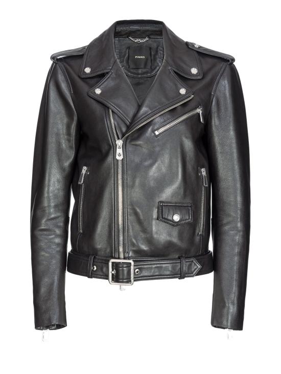 24FW 핑코 바이커 자켓 103897 A21L - PINKO