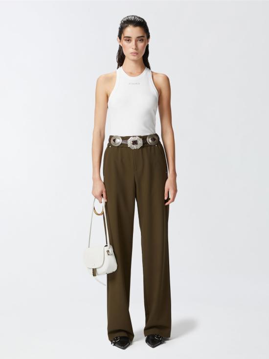  핑코 스트레이트 팬츠 104178 A18E - PINKO