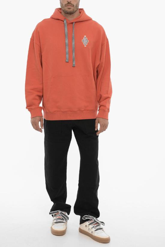  마르셀로 불론 후드 티셔츠 CMBB106F23FLE0032033 Red - MARCELO BURLON