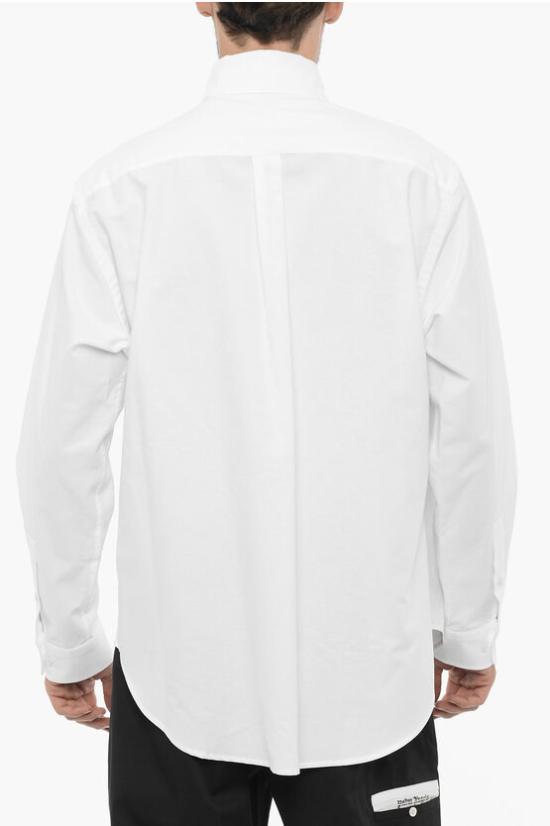  팜앤젤스 긴팔 셔츠 PMGE012E23FAB0010110 Black White - PALM ANGELS