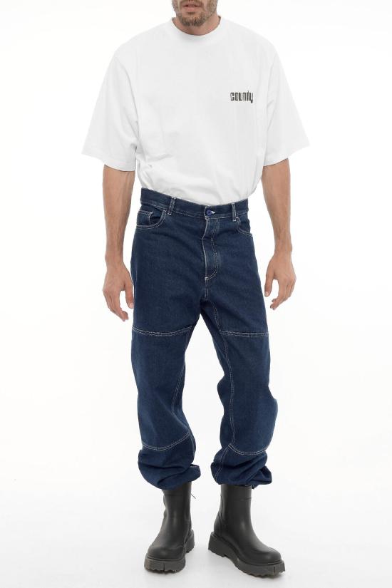  마르셀로 불론 데님 팬츠 CMYA030F23DEN0013400 Blue - MARCELO BURLON