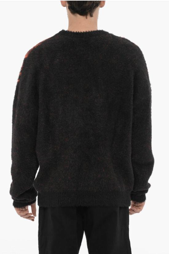  마르셀로 불론 스웨터 CMHE024F23KNI0021020 Nero Rosso - MARCELO BURLON