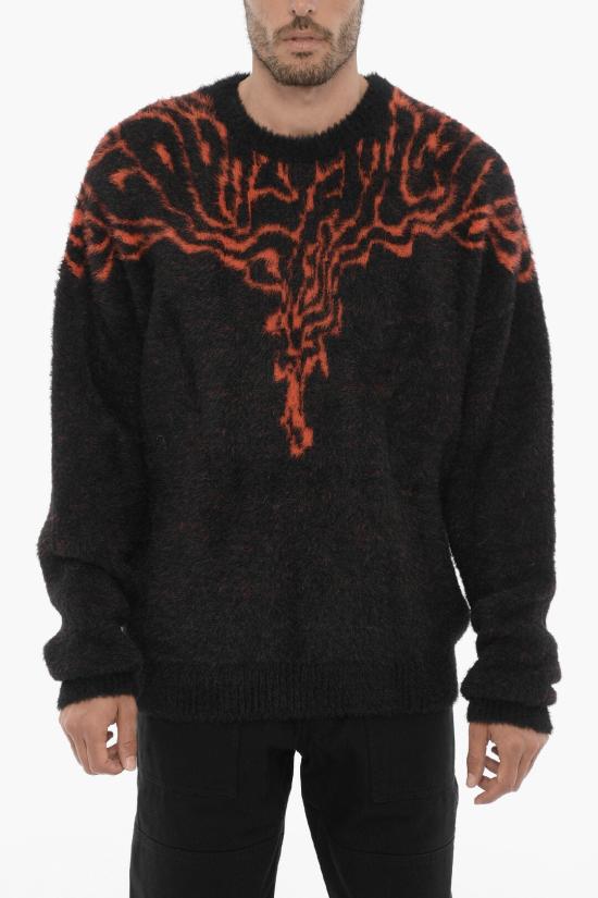  마르셀로 불론 스웨터 CMHE024F23KNI0021020 Nero Rosso