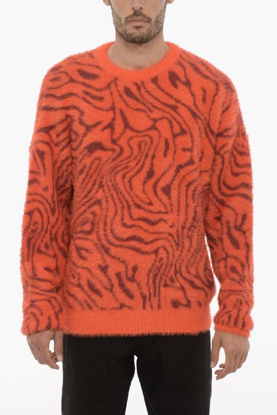  마르셀로 불론 스웨터 CMHE024F23KNI0032028 Arancio Burgundy