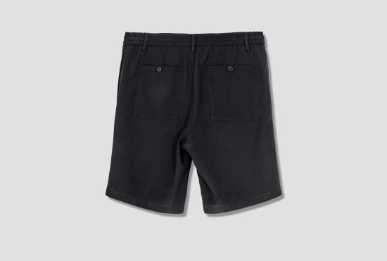  아미 알렉산드르 마티우시 숏팬츠 엘라스티케이티드 버뮤다 HSO300.219 블랙 - AMI ALEXANDRE MATIUSSI