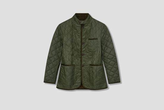  바버 자켓 HERITAGE + - FOREMAN POLARQUILT 재킷 MQU1740 올리브