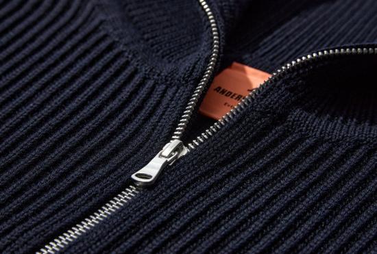  안데르센 안데르센 자켓 네이비 풀 지퍼 포켓 - G5 / 시그니처 원사 네이비 - ANDERSEN-ANDERSEN