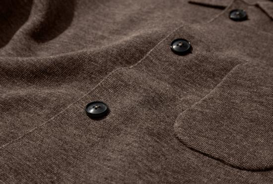  안데르센 안데르센 가디건 WORK JACKET - G12 / UNDYED YARN 라이트 브라운 - ANDERSEN-ANDERSEN