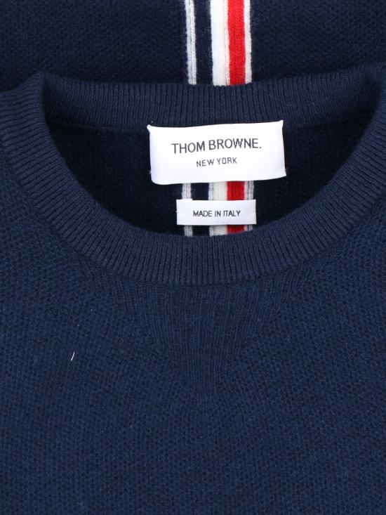  톰브라운 스웨터 MKA518A Y1029 415 Blue - THOM BROWNE