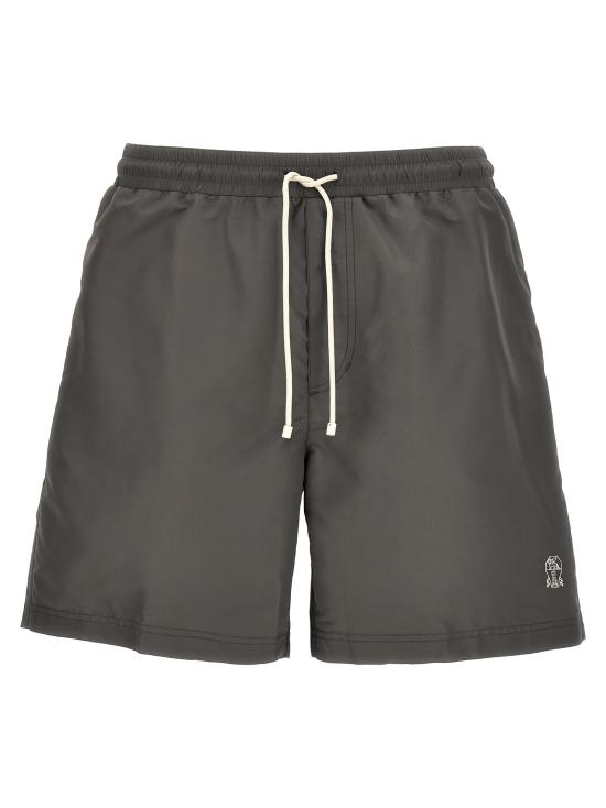  브루넬로 쿠치넬리 로고 스윔 팬츠 MW817043CYN15