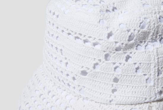  꼼데가르송 버킷햇 크로셰 레이스 PTRN 2 FK-K602-S23 화이트 - COMME DES GARCONS