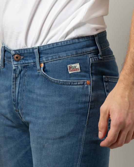  로이로져스 데님 팬츠 P23RRU075D1410897 999 Denim medio - ROY ROGER'S