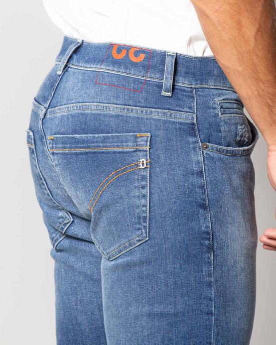  돈답 데님 팬츠 UP232DS0321GF6 800 Denim medio - DONDUP