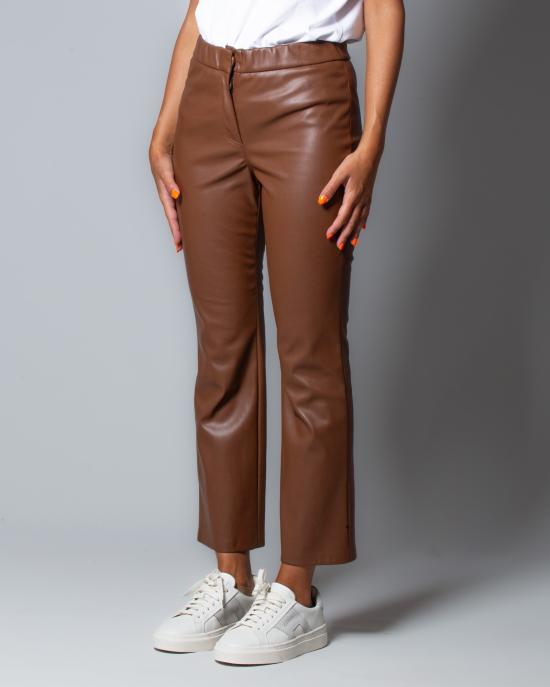  세미쿠튀르 스트레이트 팬츠 Y3WT10 T84 1 MARRONE - SEMI-COUTURE