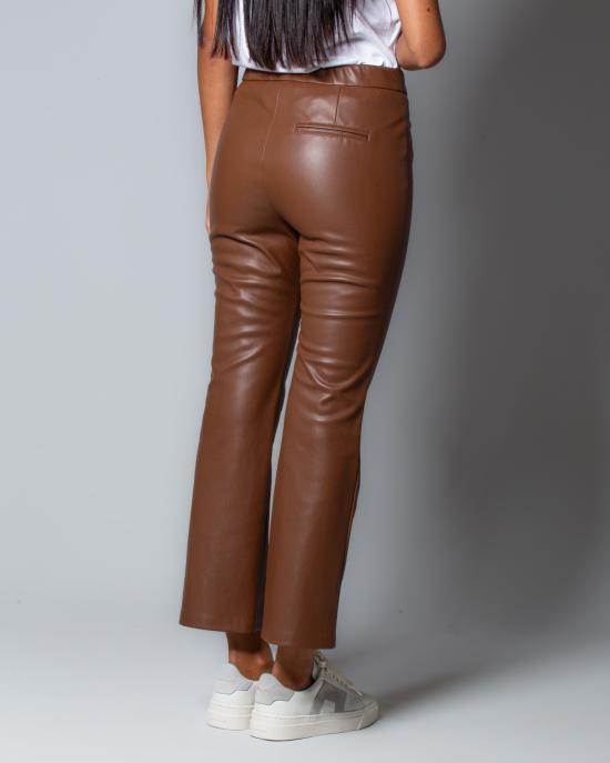  세미쿠튀르 스트레이트 팬츠 Y3WT10 T84 1 MARRONE - SEMI-COUTURE