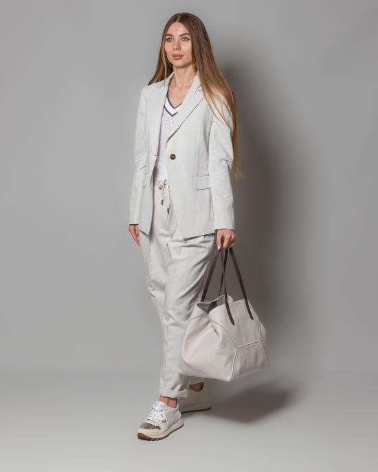 25SS 브루넬로 쿠치넬리 스트레이트 팬츠 MH561P8534 C455 BIANCO - BRUNELLO CUCINELLI