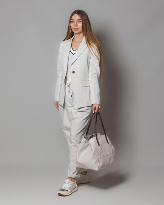 25SS 브루넬로 쿠치넬리 수트 자켓 MH5612033 C455 GRIGIO CHIARO - BRUNELLO CUCINELLI