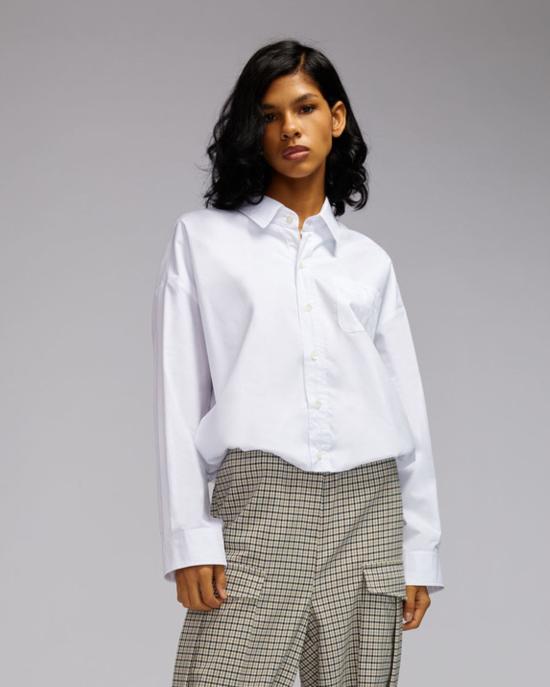  세미쿠튀르 블라우스 Y3SK04 A01 0 Bianco