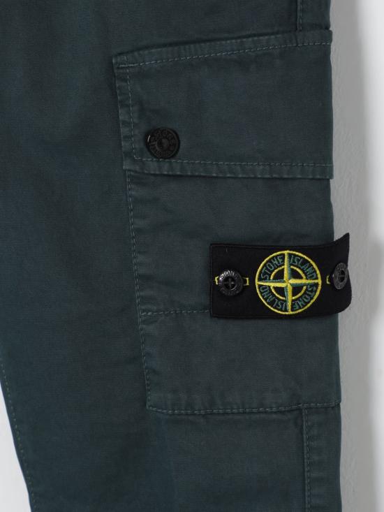 25FW [키즈] 스톤 아일랜드 스트레이트 팬츠 811630115 V0157 Petroleum Blue - STONE ISLAND