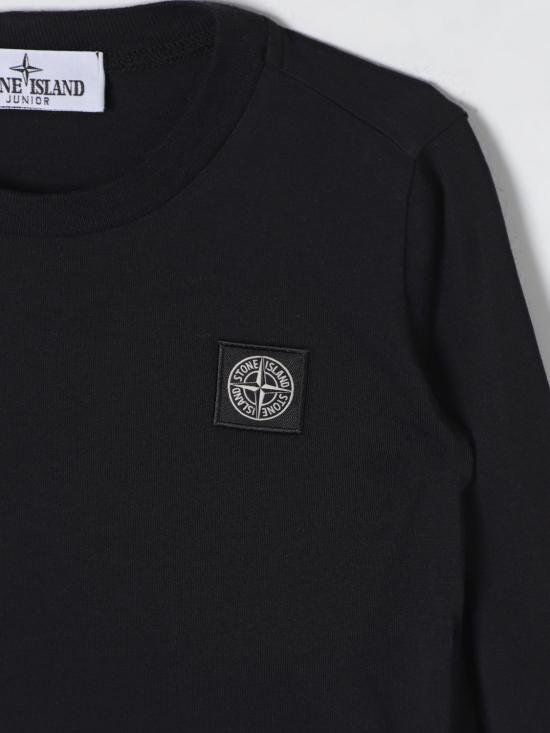 25FW [키즈] 스톤 아일랜드 풀오버 811620447 V0029 Black - STONE ISLAND