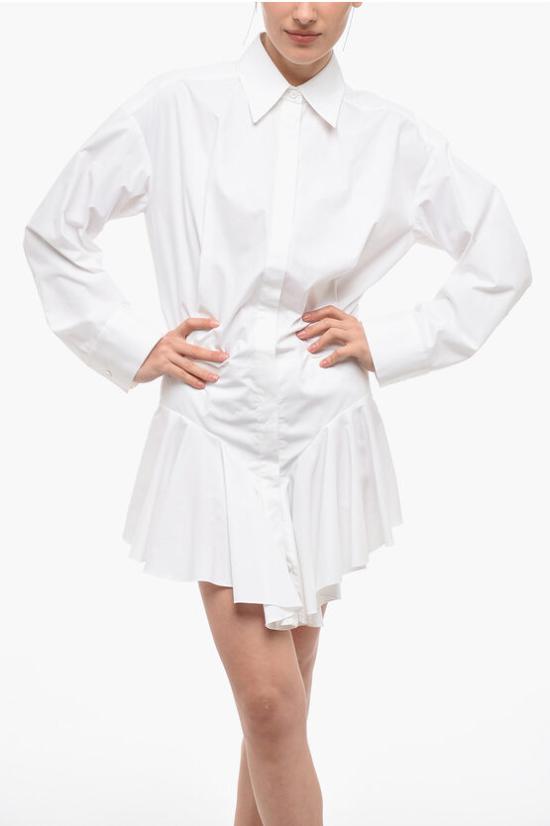  디 아티코 숏 원피스 231WCA124C052 001 White - THE ATTICO