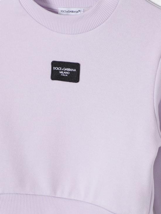 24FW [키즈] 돌체앤가바나 티셔츠 L5JWBEG7N0O F4519 Wisteria - DOLCE & GABBANA