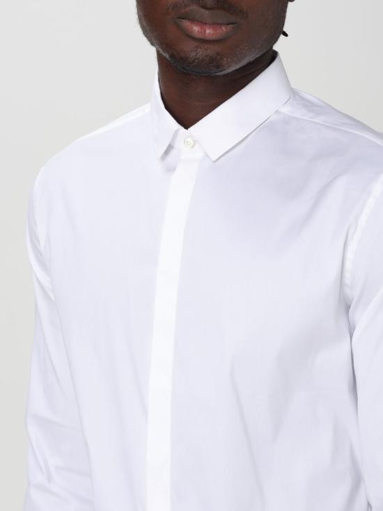 25FW 엠포리오 아르마니 긴팔 셔츠 EM000196TE10400 U0002 White - EMPORIO ARMANI