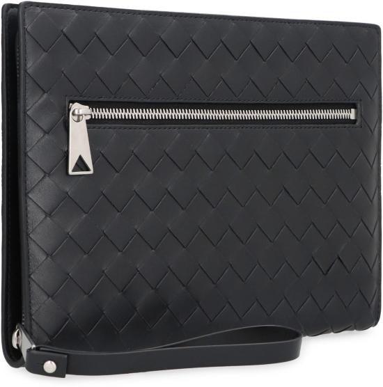  보테가베네타 인트레치아토 VN 브리프케이스 693675V2E41 8803 Black - BOTTEGA VENETA