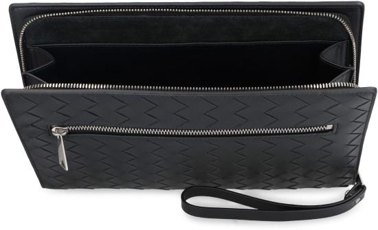  보테가베네타 인트레치아토 VN 브리프케이스 693675V2E41 8803 Black - BOTTEGA VENETA