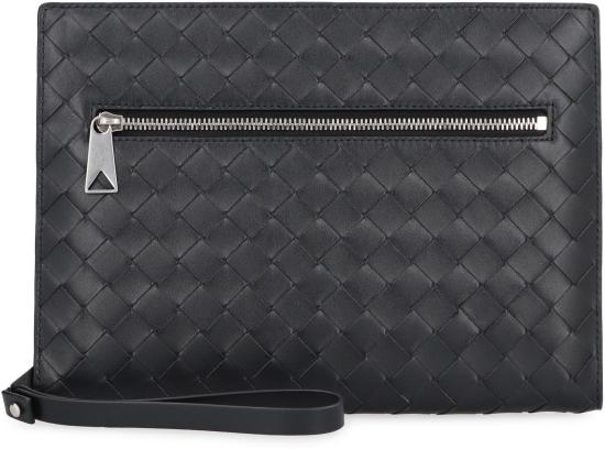  보테가베네타 인트레치아토 VN 브리프케이스 693675V2E41 8803 Black - BOTTEGA VENETA