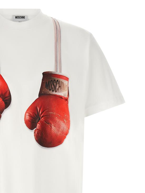 26SS 모스키노 반팔 티셔츠 A072302411001 White - MOSCHINO