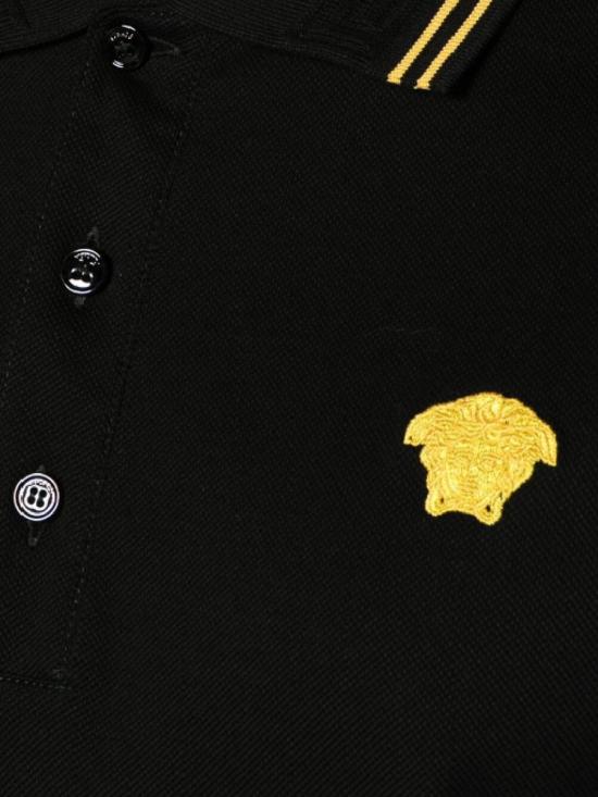  베르사체 폴로 티셔츠 10139101A098601B000 Black - VERSACE