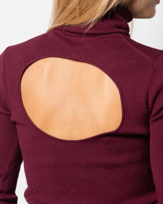  파로쉬 터틀넥 D512890LEILA 010 Bordeaux - PAROSH