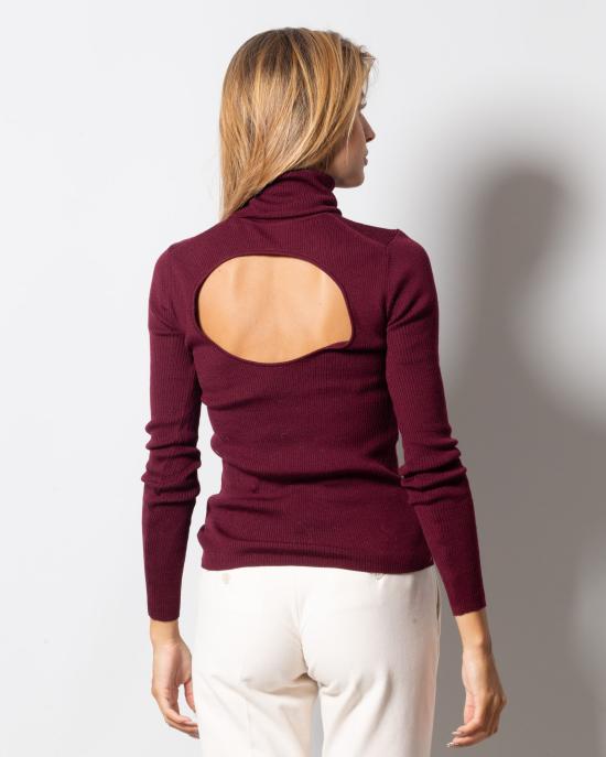  파로쉬 터틀넥 D512890LEILA 010 Bordeaux - PAROSH