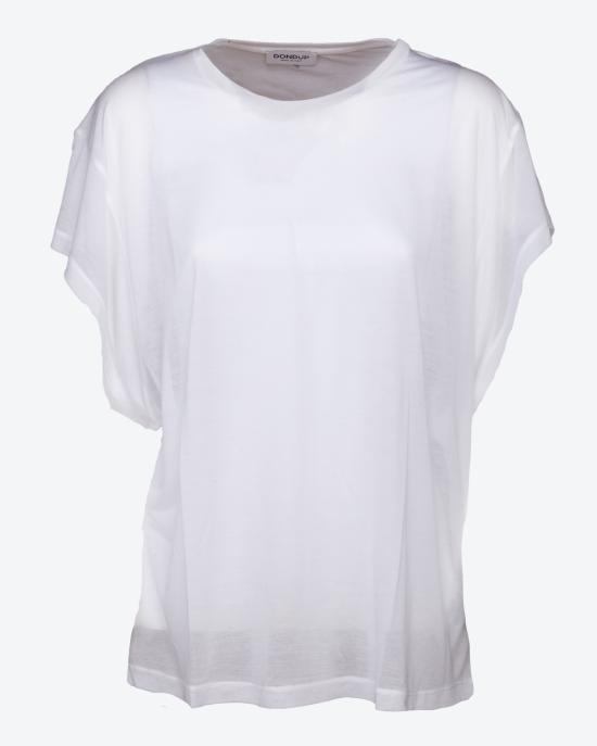 25SS 돈답 반팔 티셔츠 S995JF0338DXXX 000 Bianco - DONDUP