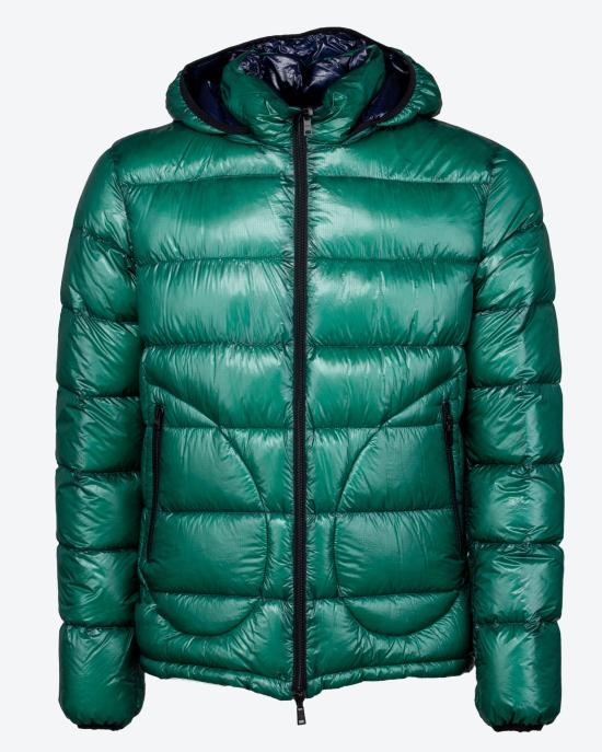 24FW 에르노 숏패딩 PI000903U12398 7970 Blu verde - HERNO