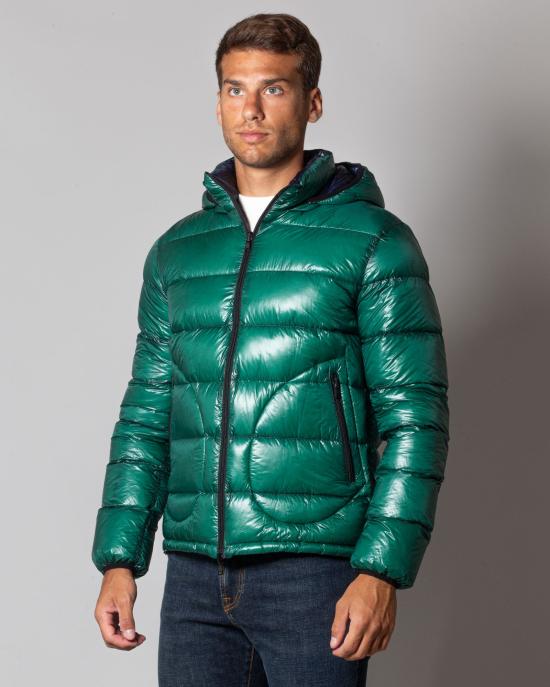 24FW 에르노 숏패딩 PI000903U12398 7970 Blu verde - HERNO