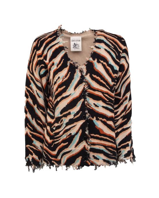  세미쿠튀르 가디건 Y2WC23 CMF 6 Marron