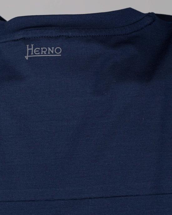 25SS 에르노 반팔 티셔츠 JG000200U 52003 9200 Blu - HERNO