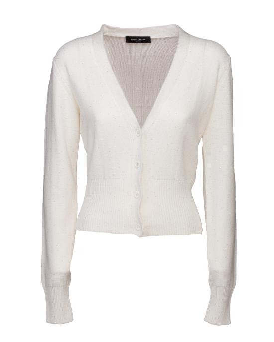 25SS 파비아나 필리피 가디건 MAD274F038D273 0142 Bianco