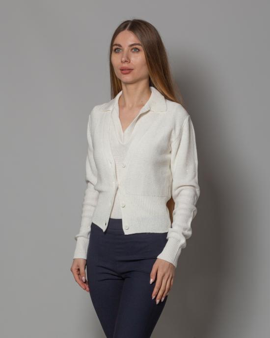 25SS 파비아나 필리피 가디건 MAD274F038D273 0142 Bianco - FABIANA FILIPPI