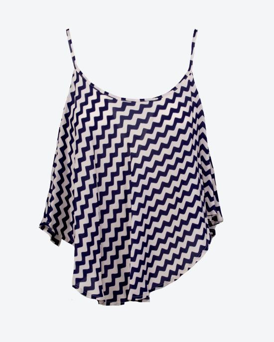  세미쿠튀르 민소매 티셔츠 S3SS50 ZG002 Bianco blu - SEMI-COUTURE